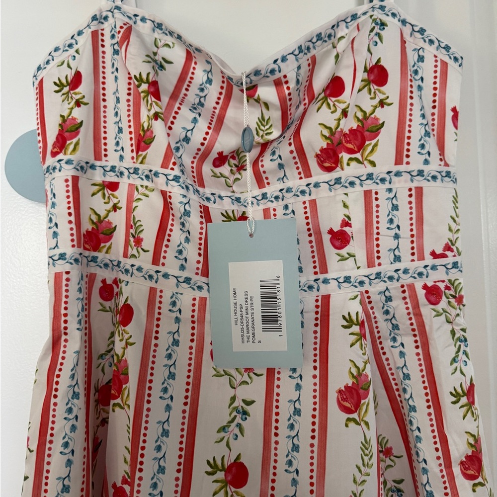 Hill House Home Mini Margot Dress Pomegranate Stripe